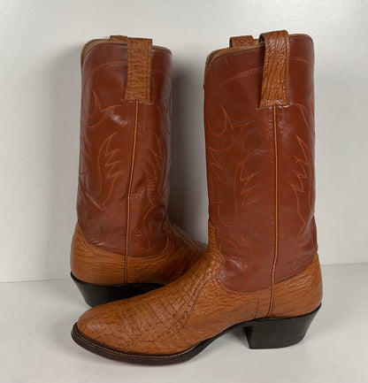 Vintage Shark Skin Cowboy Boots | Exotic | Men’s 9 D