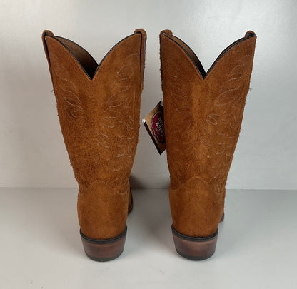 Nocona Rough Out Suede Cowgirl Boots 9.5 B USA Made