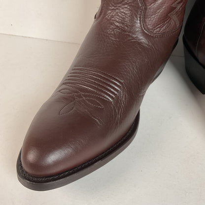 Vintage Nocona Deer Skin Cowboy Boots — USA Made — Original Box — 9 EE