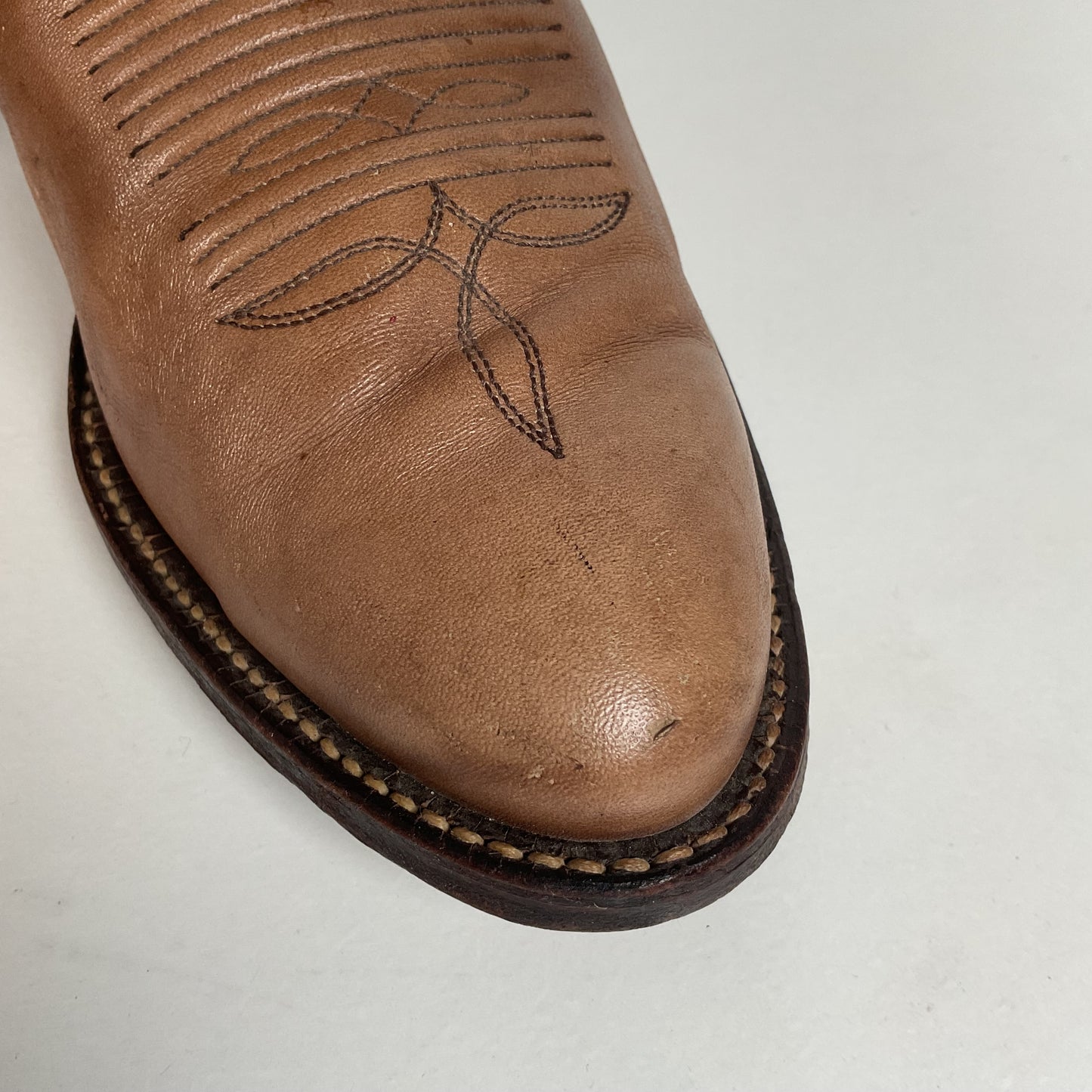 Vintage Tony Lama Gold Label Cowboy Boots | Marbled Leather | Men’s 8 D