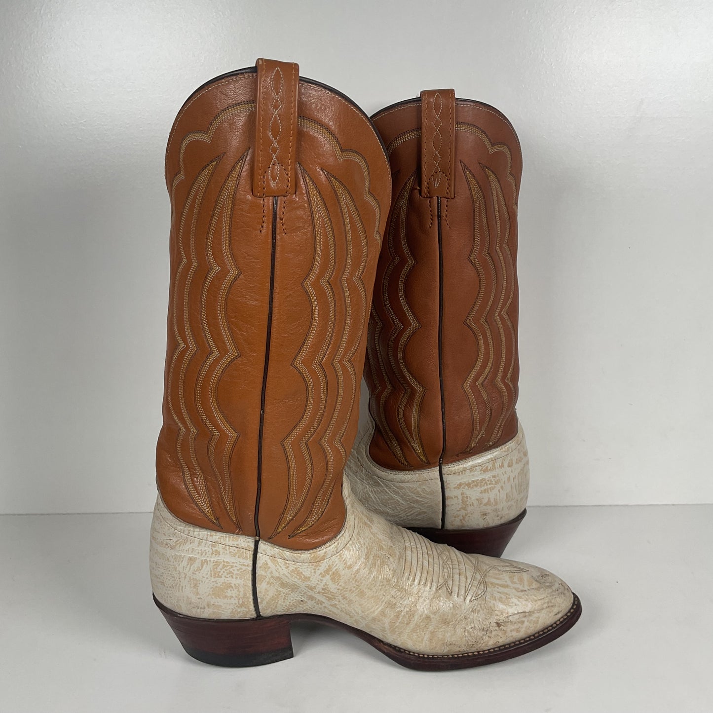 Vintage J. Chisholm Antelope Cowboy Boots | Exotic | USA Made | Men’s 9.5 D