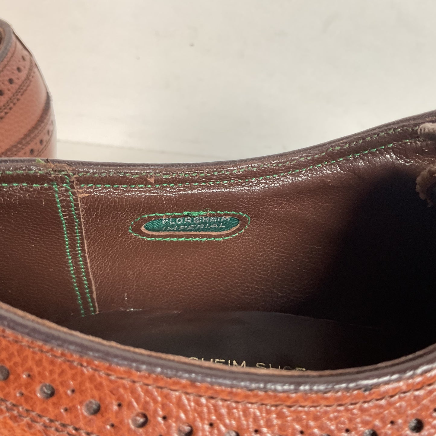 Vintage Florsheim Imperial Longwing Derby Loafers | V-Cleat | 93602 | Narrow | Men’s 9 C