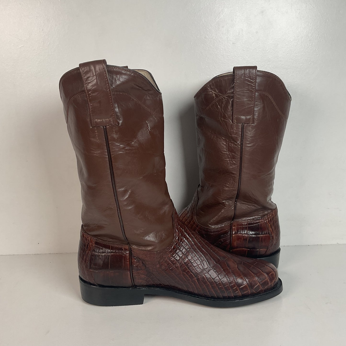 Vintage Alligator Skin Roper Boots 8.5 Custom Western Wear