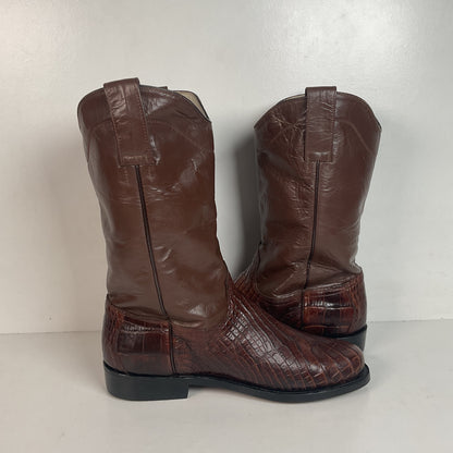 Vintage Alligator Skin Roper Boots 8.5 Custom Western Wear