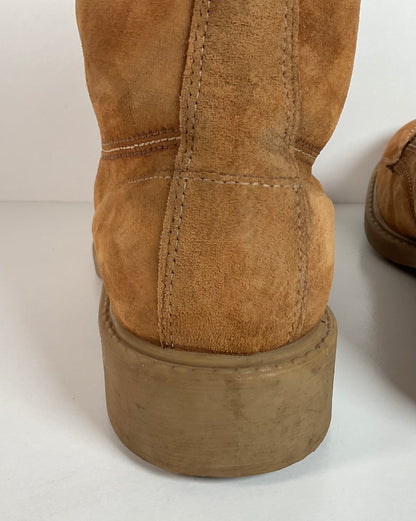 Vintage Wolverine Moc Toe Boots | Pig Skin Suede | USA Made | Men’s 11 C