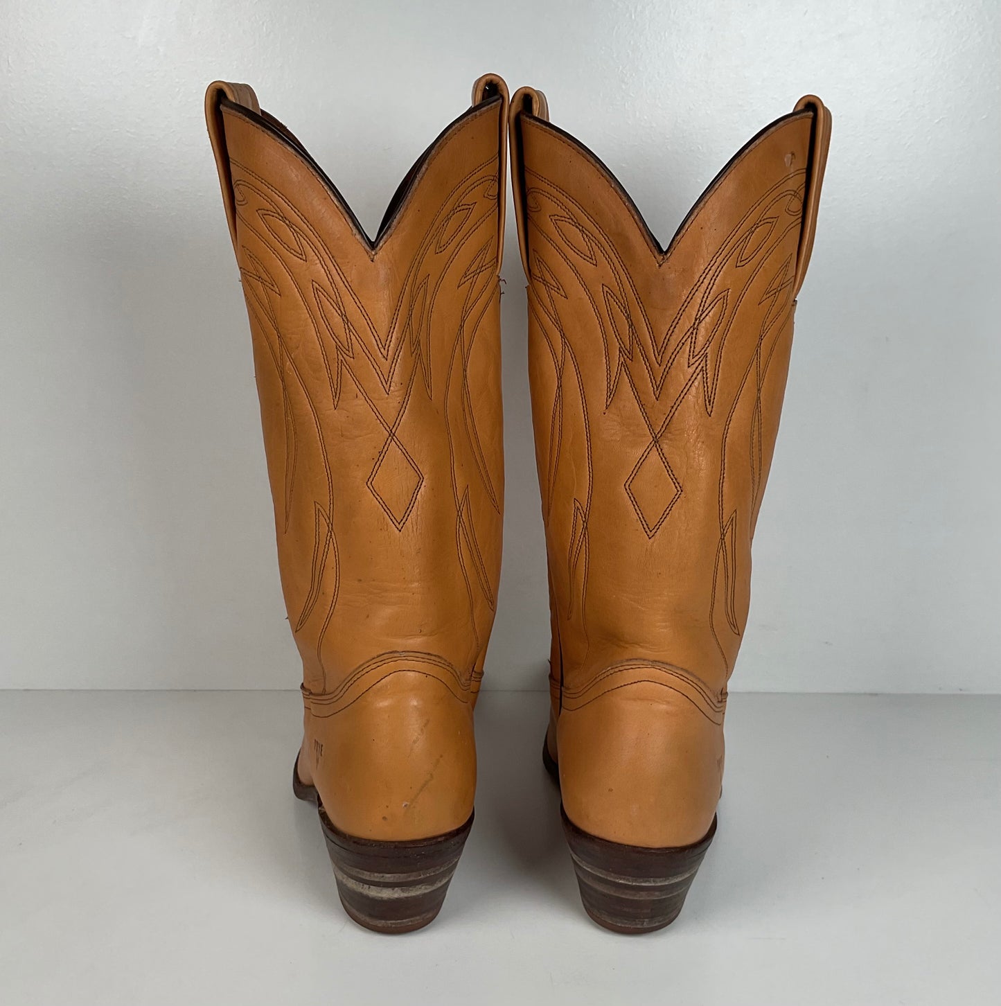 Vintage Frye Billy Cowboy Boots | USA Made | Butterscotch | Men’s 9.5 D
