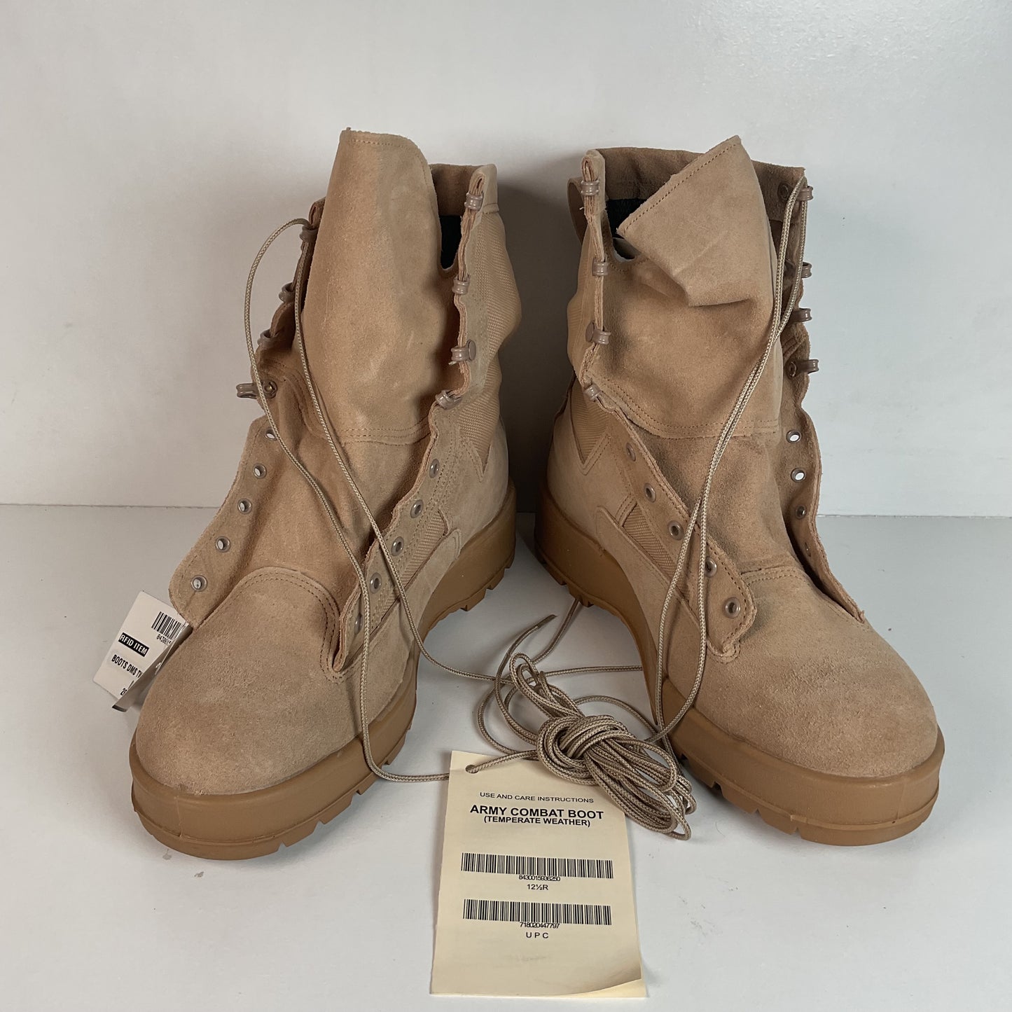 Wellco Army Combat Boot 12.5 R Temperate Weather Desert Tan