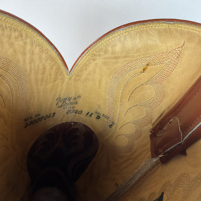 Vintage Tony Lama Teju Lizard Cowboy Boots | Gold Label | Men’s 11 D