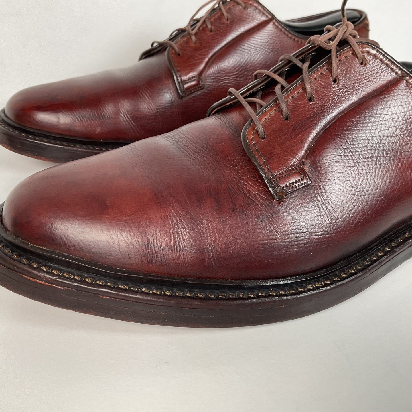 Vintage Florsheim Imperial Kenmoor Derby Shoes | Plain Toe | Men’s 9 D