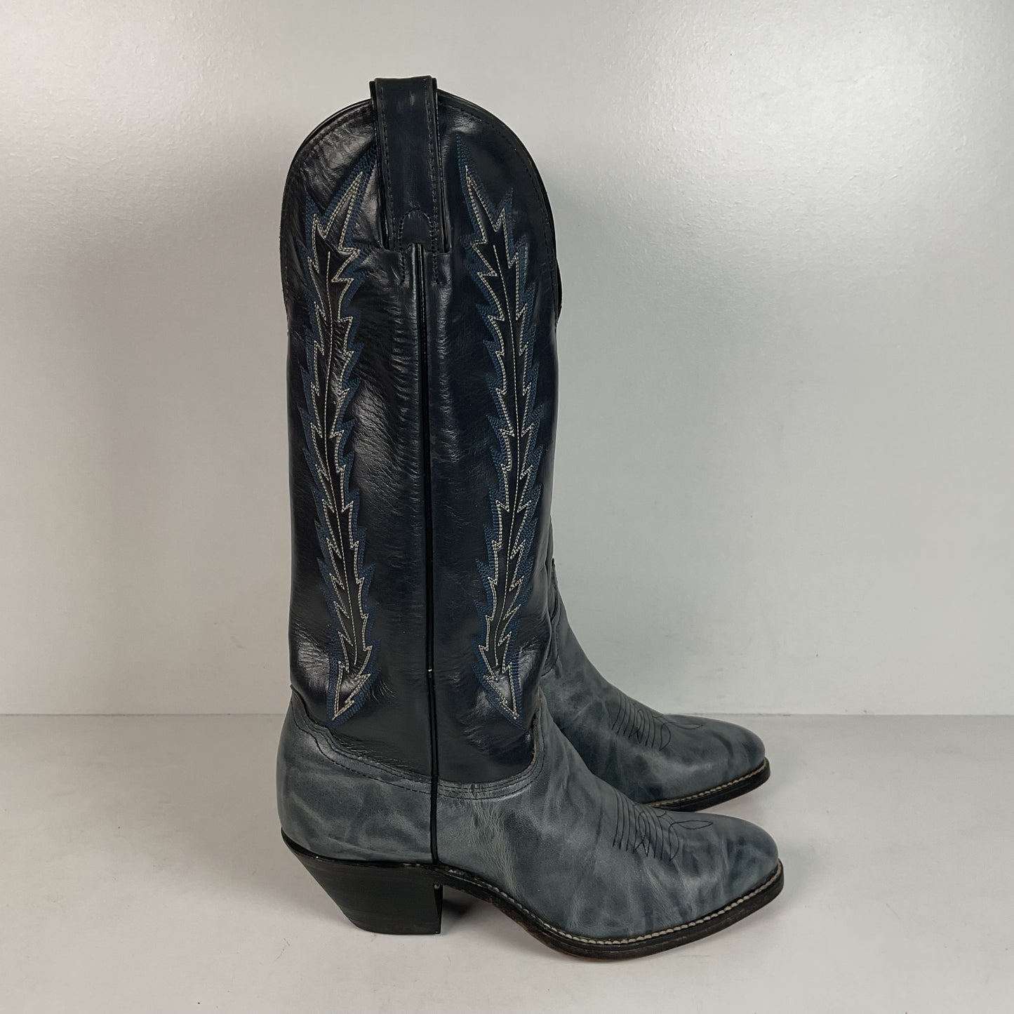 Vintage Abilene Cowgirl Boots | USA Made | Marbled Leather | Women’s 8 M