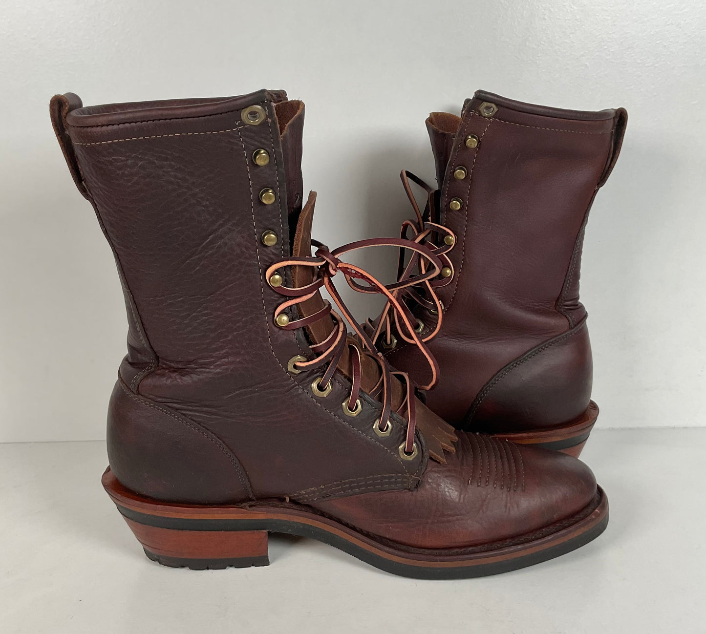 Vintage Chippewa Kiltie Packer Boots | Soft Toe | USA Made | Men’s 9.5 D