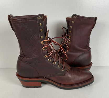 Vintage Chippewa Kiltie Packer Boots | Soft Toe | USA Made | Men’s 9.5 D