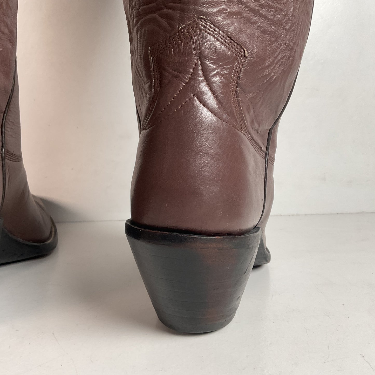 Custom Tall Top Cowboy Boots 11 Wide Shooter Style