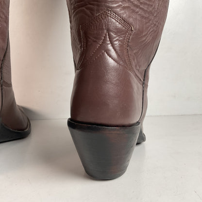 Custom Tall Top Cowboy Boots 11 Wide Shooter Style