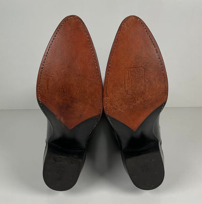Dan Post Patent Leather Cowboy Boots | Buck Lace | Men’s 9 D
