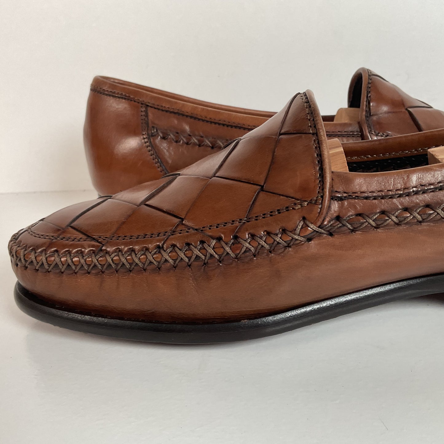 Cole Haan Bragano Loafers | Cristallo | Basket Weave | 8.5 M