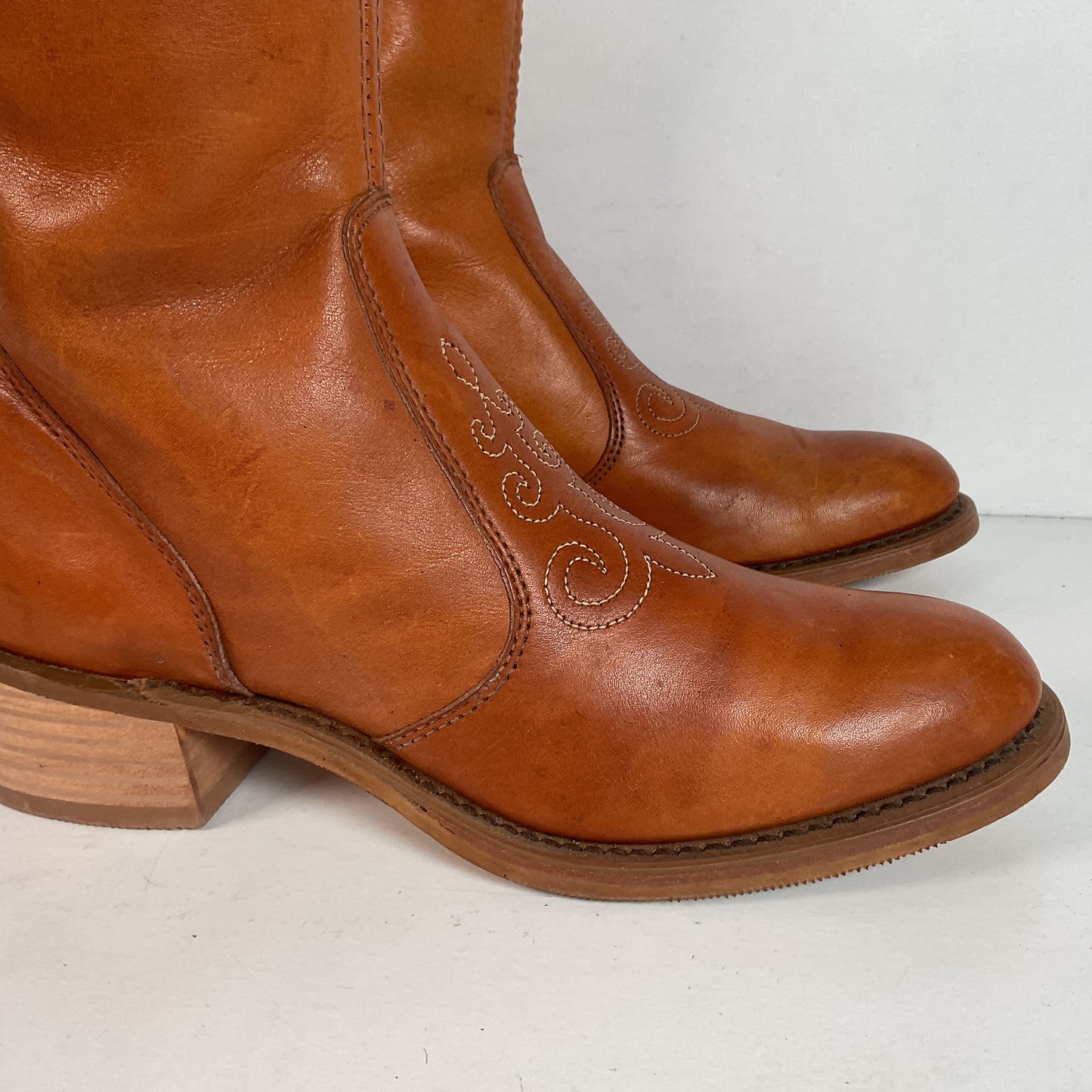 1970s Wrangler Platform Campus Boots — USA Made — 7 N