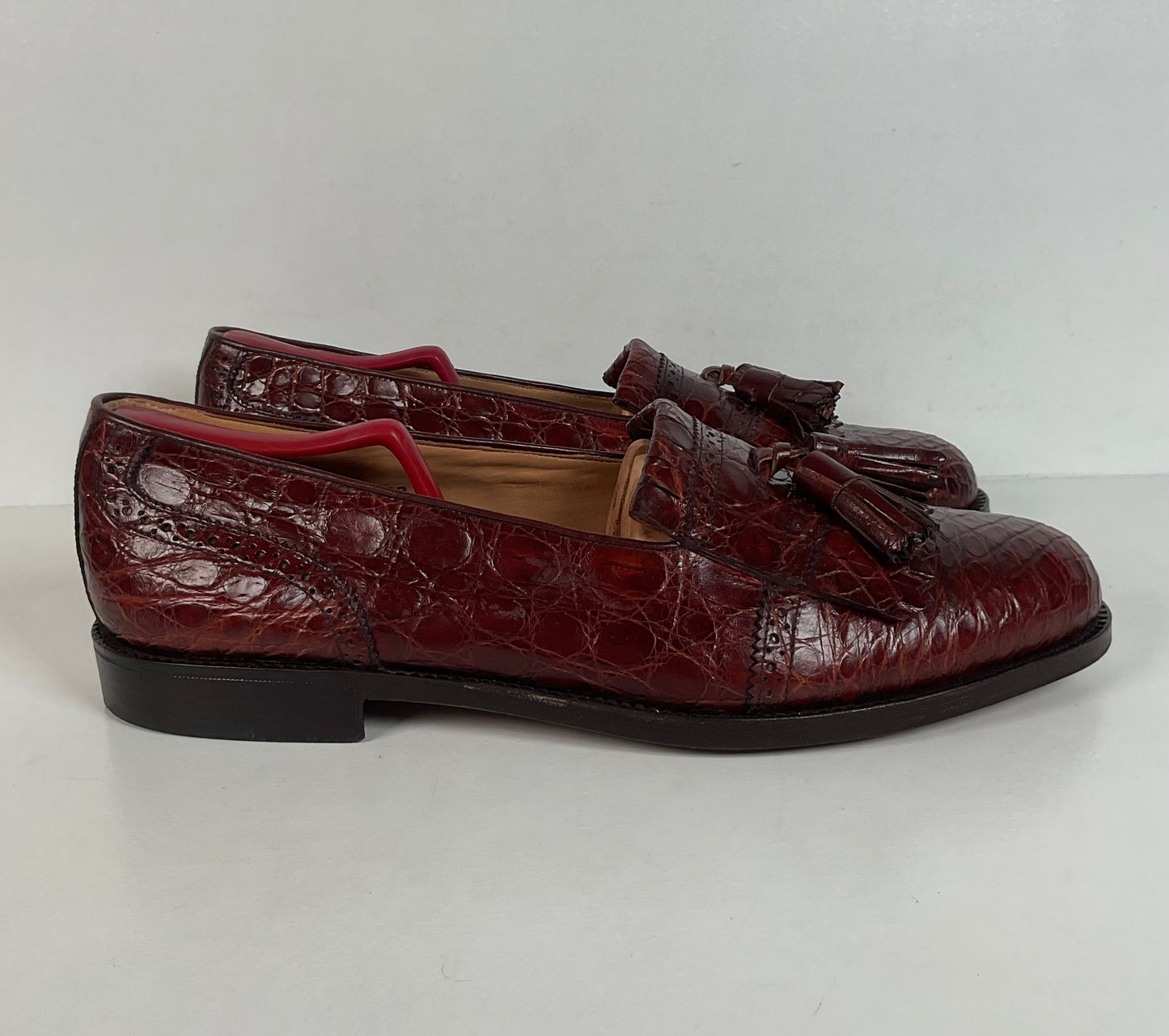 Vintage Foster Rainey Tassel Loafers | Full Crocodile | Exotic | Men’s 12