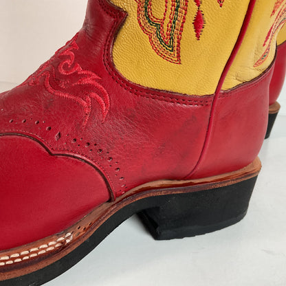 Justin Tekno Crepe Cowgirl Boots | Kansas City Chiefs | USA Made | 8.5 C