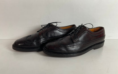 Early Florsheim Imperial Kenmoor Derby Shoes 10 C Shell Cordovan