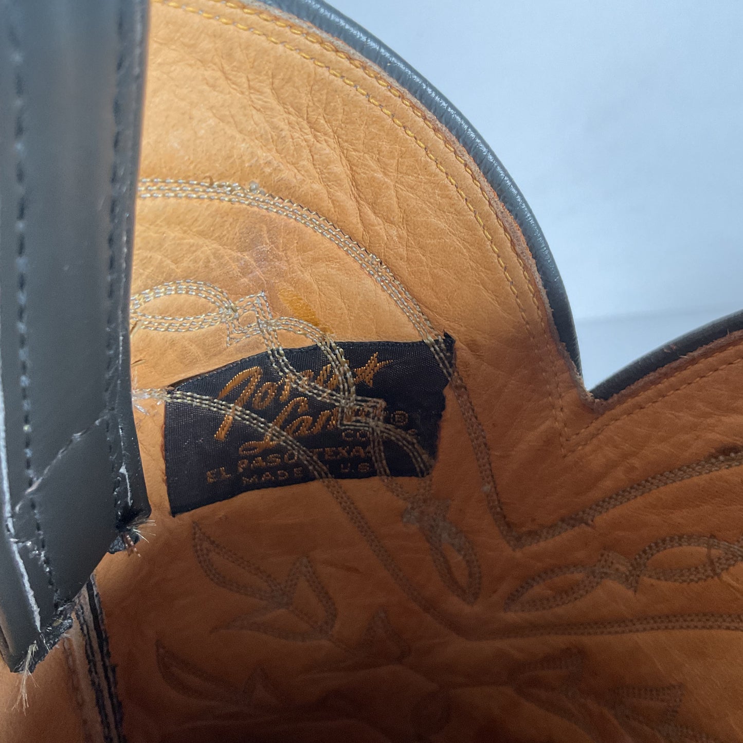 Vintage Tony Lama Gold Label Cowgirl Boots 6.5 B Grey Lizard Teju