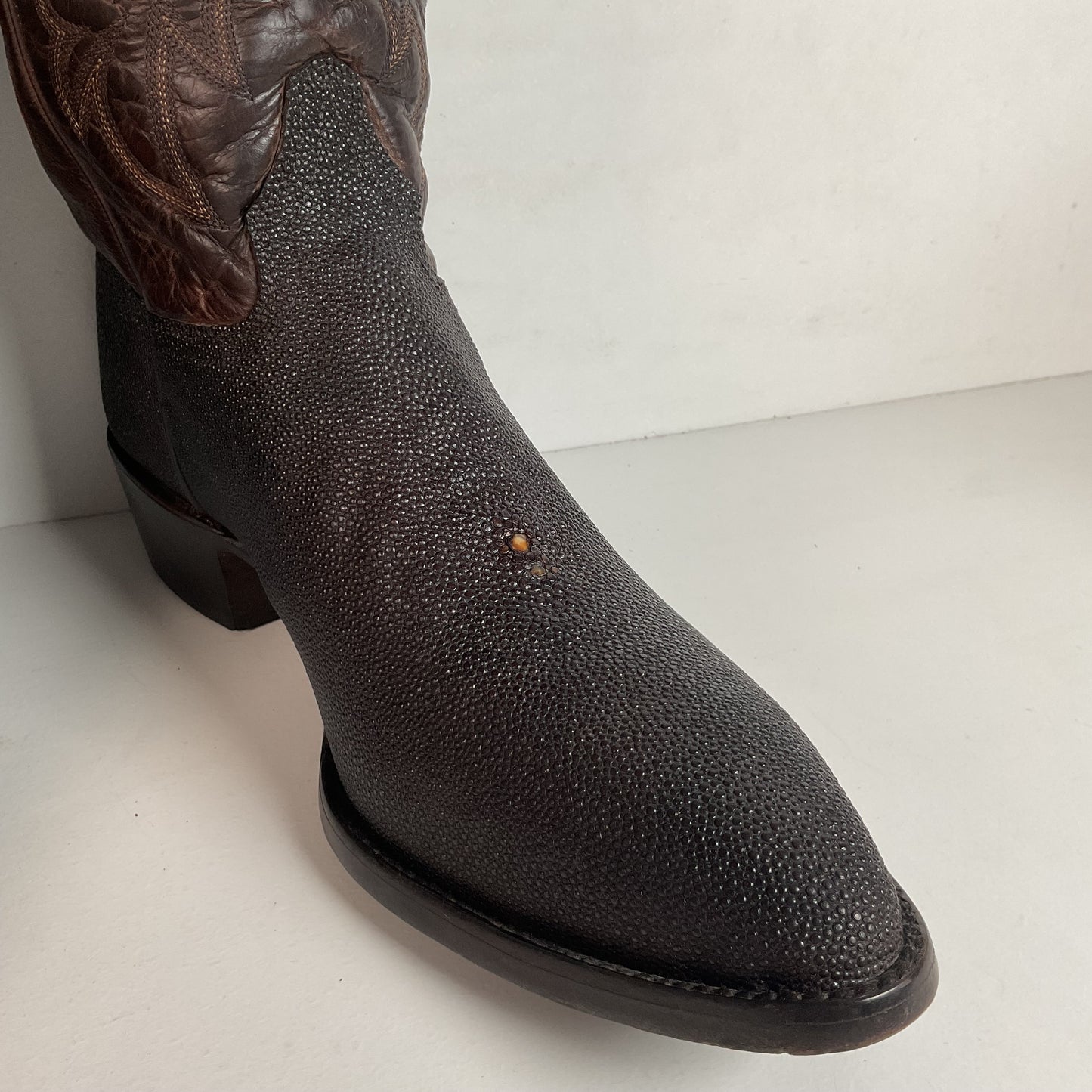 Alvies Rickshaw Stingray Cowboy Boots 10.5 E Exotic