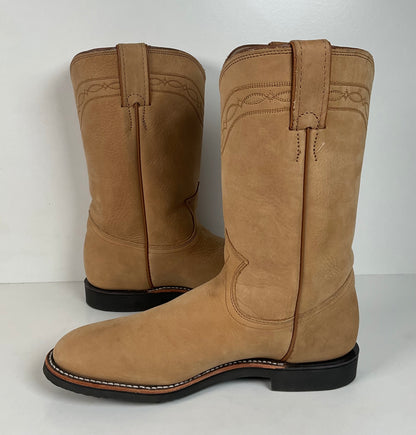 Justin Elk Skin Roper Boots | Tekno Crepe | USA Made | Women’s 7 B