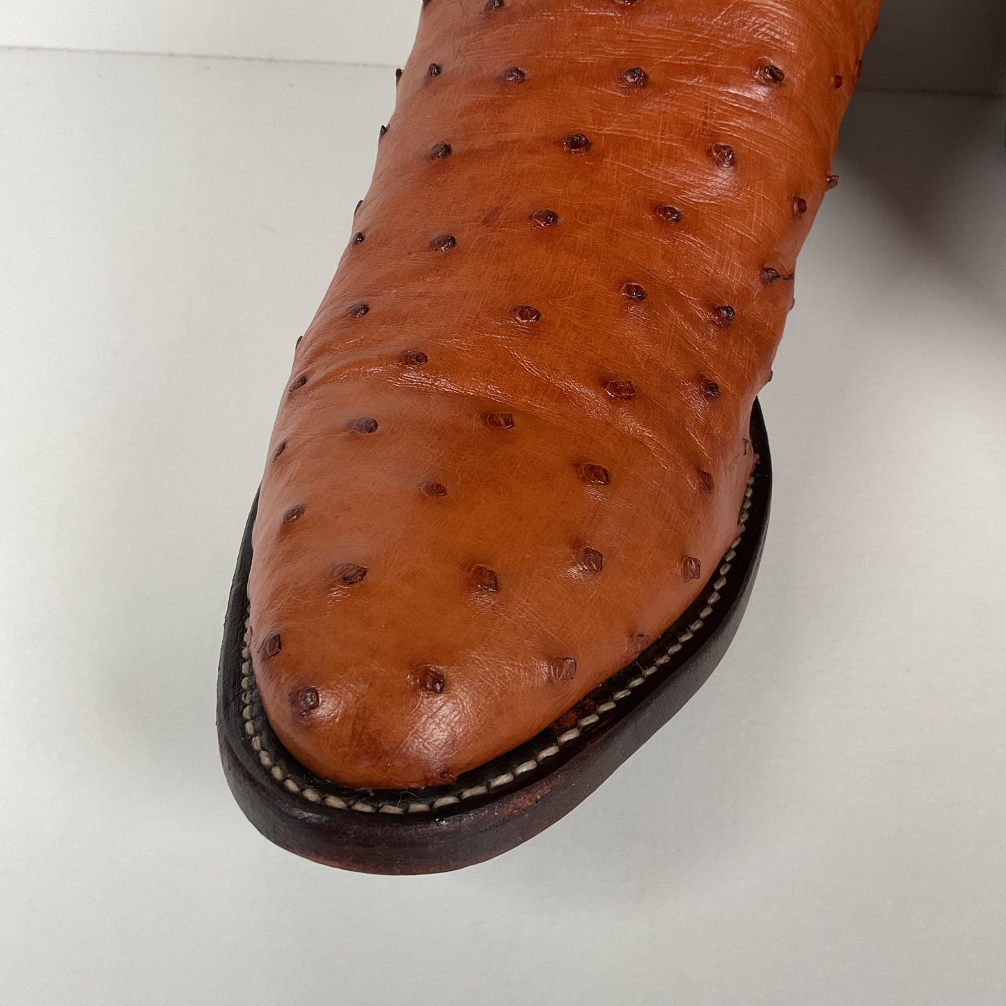Justin Full Ostrich Quill Cowboy Boots | Exotic | USA Made | Men’s 10 D