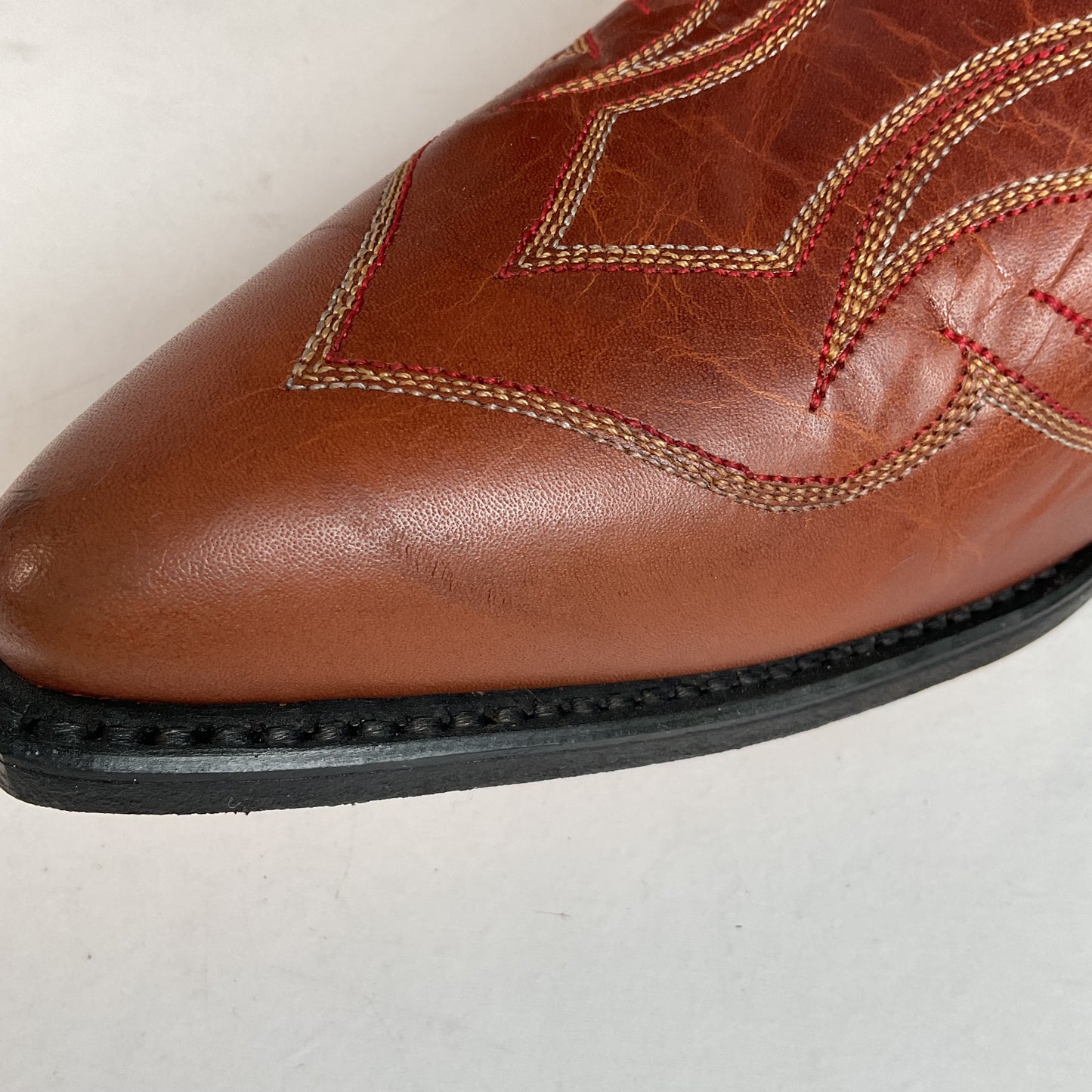 Dan Post For Code West Tooled Cowboy Boots Men’s 10 M USA Made Inlays