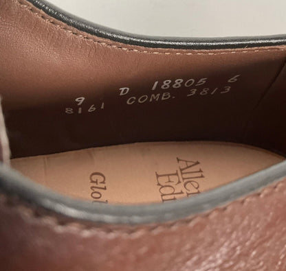 Vintage Allen Edmonds Globetrotter Weekender Shoes 9 D Plain Toe