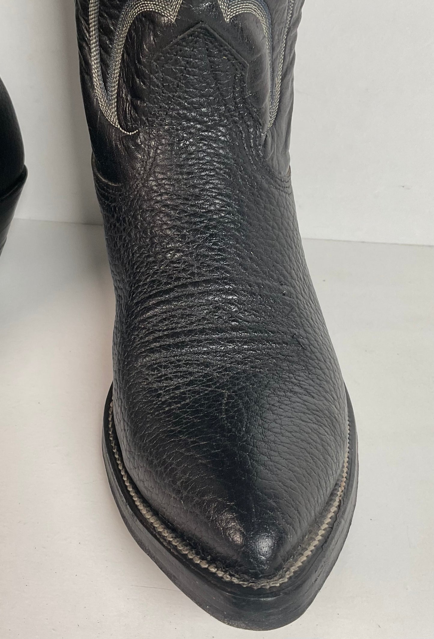 Vintage Nocona Bullhide Cowboy Boots | USA Made | Black | Men’s 8.5 D
