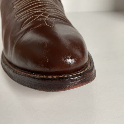 Vintage Nocona Cowboy Boots | Chocolate Calfskin | 1960s-1970s | Men’s 10 D