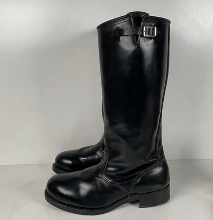 Vintage Harley Davidson Tall Patrol Boots | Glossy | Engineer | Men’s 11