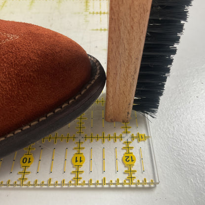 Vintage Tony Lama Pig Skin Suede Cowboy Boots 9 E Gold Label