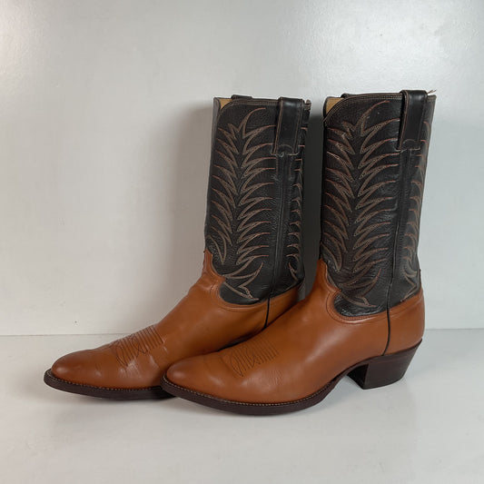 Vintage Justin Cowboy Boots | Calfskin | USA Made | Extra Narrow | Men’s 13 A