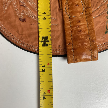 Vintage Nocona Wingtip Cowboy Boots | Exotic Ostrich Quill | Men’s 11 D