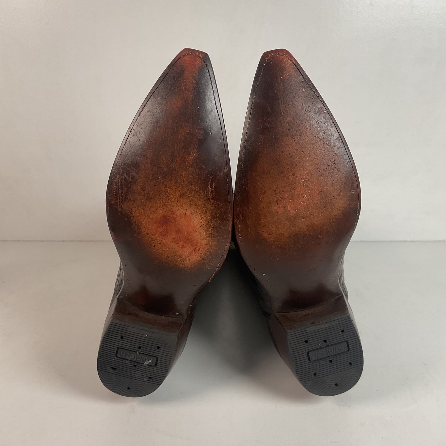 Custom Caiman Crocodile Cowboy Boots Men’s 8.5 Exotic Head Cut