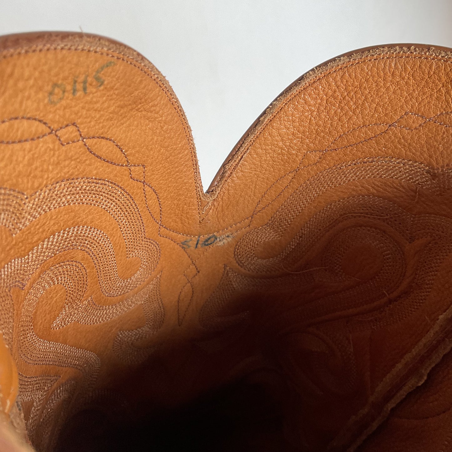 Custom Full Ostrich Quill Cowboy Boots 10 E Butterscotch Exotic
