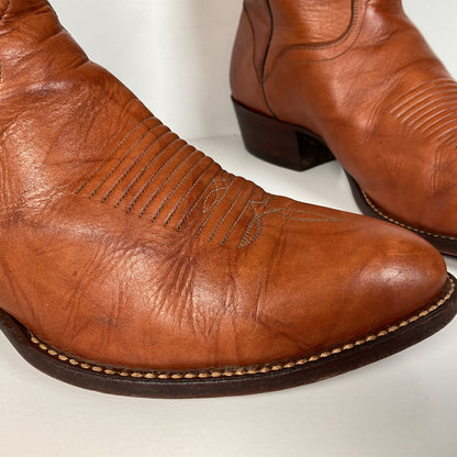 Vintage El Dorado Cowboy Boots | Chocolate Cow | Men’s 11.5 D