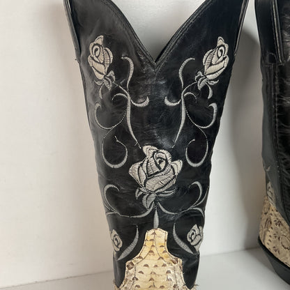 Vintage Code West Viper Snakeskin Cowgirl Boots | Exotic | Women’s 9 M