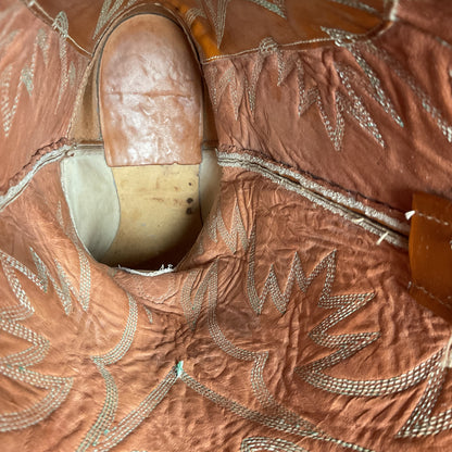Vintage Justin Fort Worth Cowboy Boots | X Toe | 1960s-1970s | Men’s 9 D