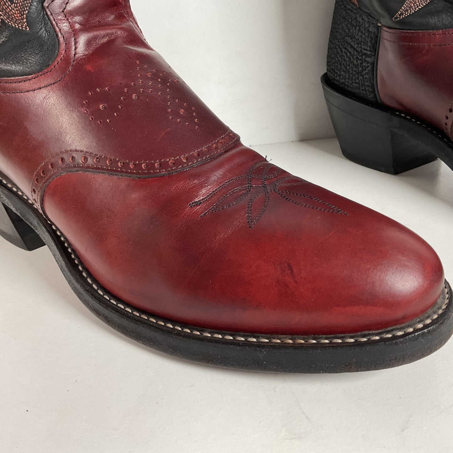 Tony Lama Renegade Buckaroo Boots | Shark Skin Heel | Exotic | USA Made | 13 B