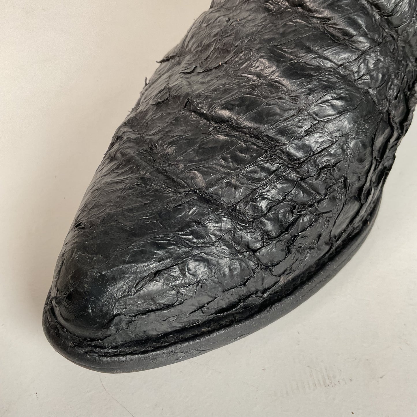 Vintage Olathe Sea Bass Cowboy Boots | Exotic | Distressed | Men’s 13 EE