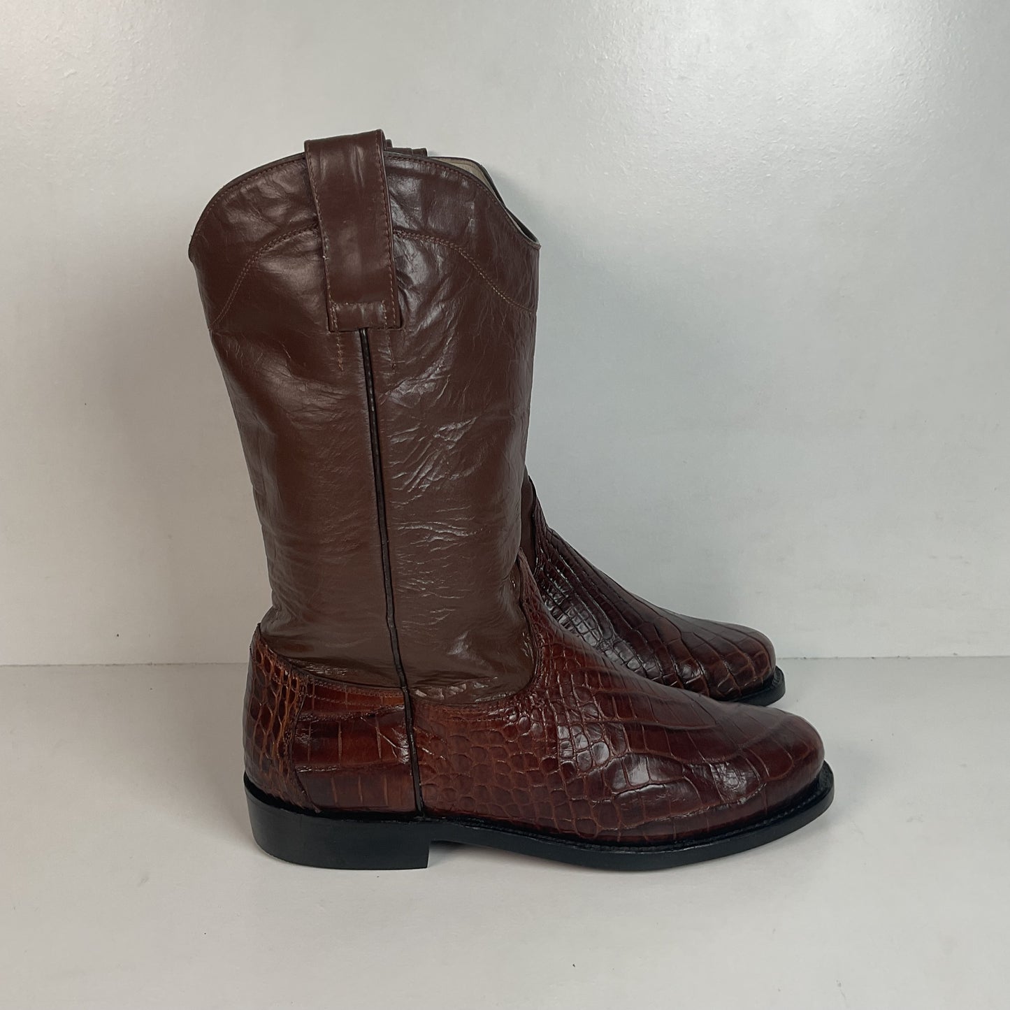 Vintage Alligator Skin Roper Boots 8.5 Custom Western Wear