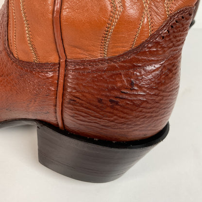 Vintage Sanders Shark Skin Cowboy Boots | Exotic | 1970s | Men’s 9 D