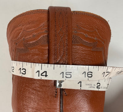Lucchese 2000 Roper Boots | USA Made | Brown Calf | Men’s 9.5 D