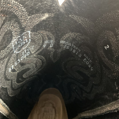 Dan Post Rust Brown Python Snakeskin Cowboy Boots 9 D Back Cut