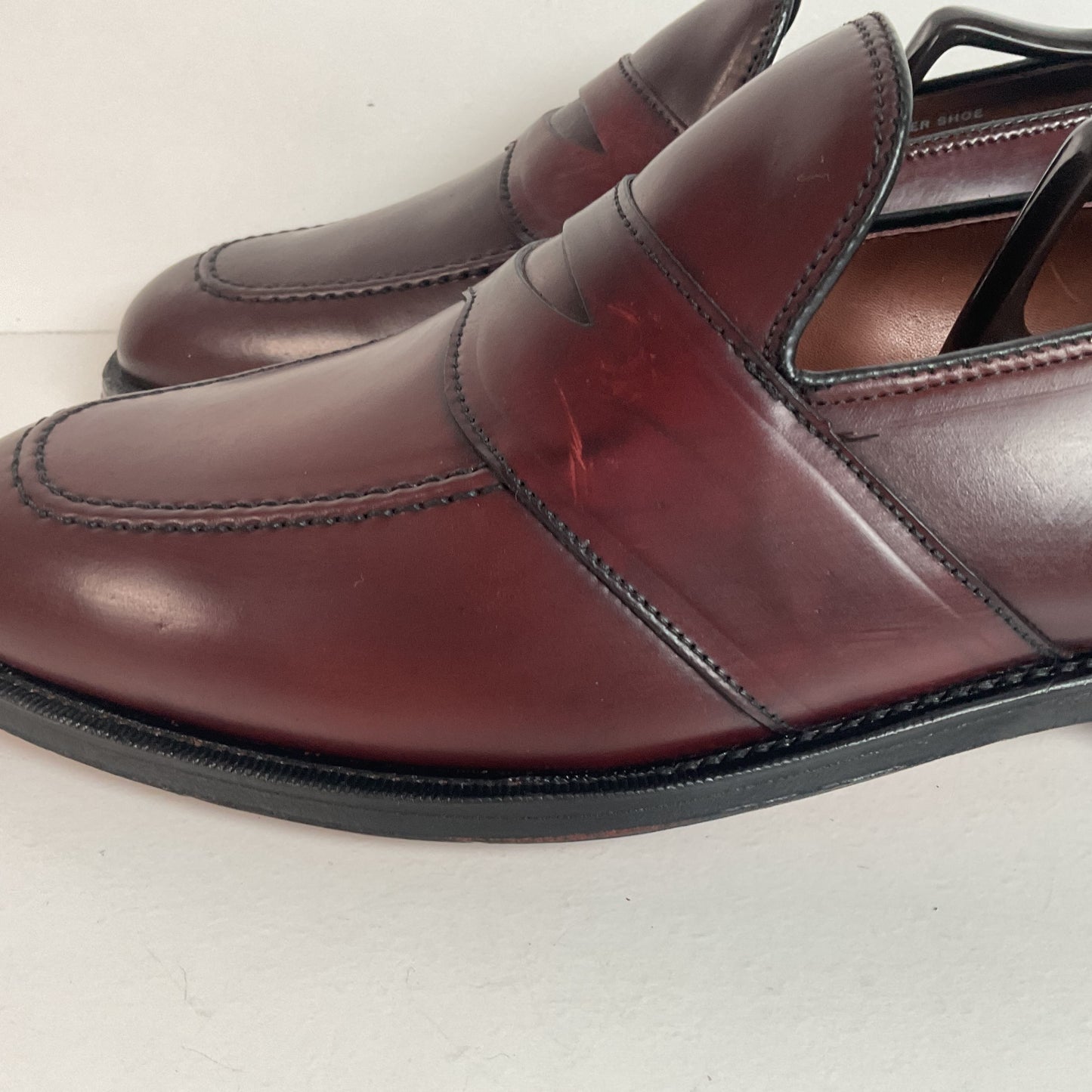 Vintage Hanover LB Shepard Penny Loafers 10 D Genuine Shell Cordovan USA Made