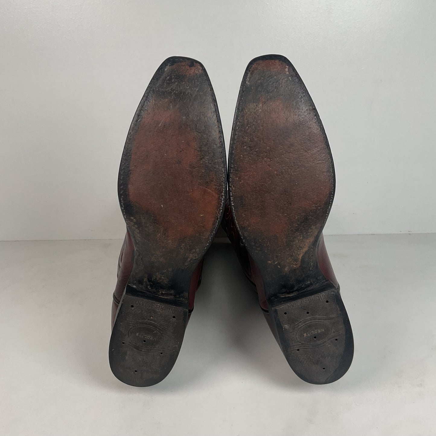 Custom Black Cherry Cowboy Boots | Goat Skin | Extra Narrow | 10.5 AA
