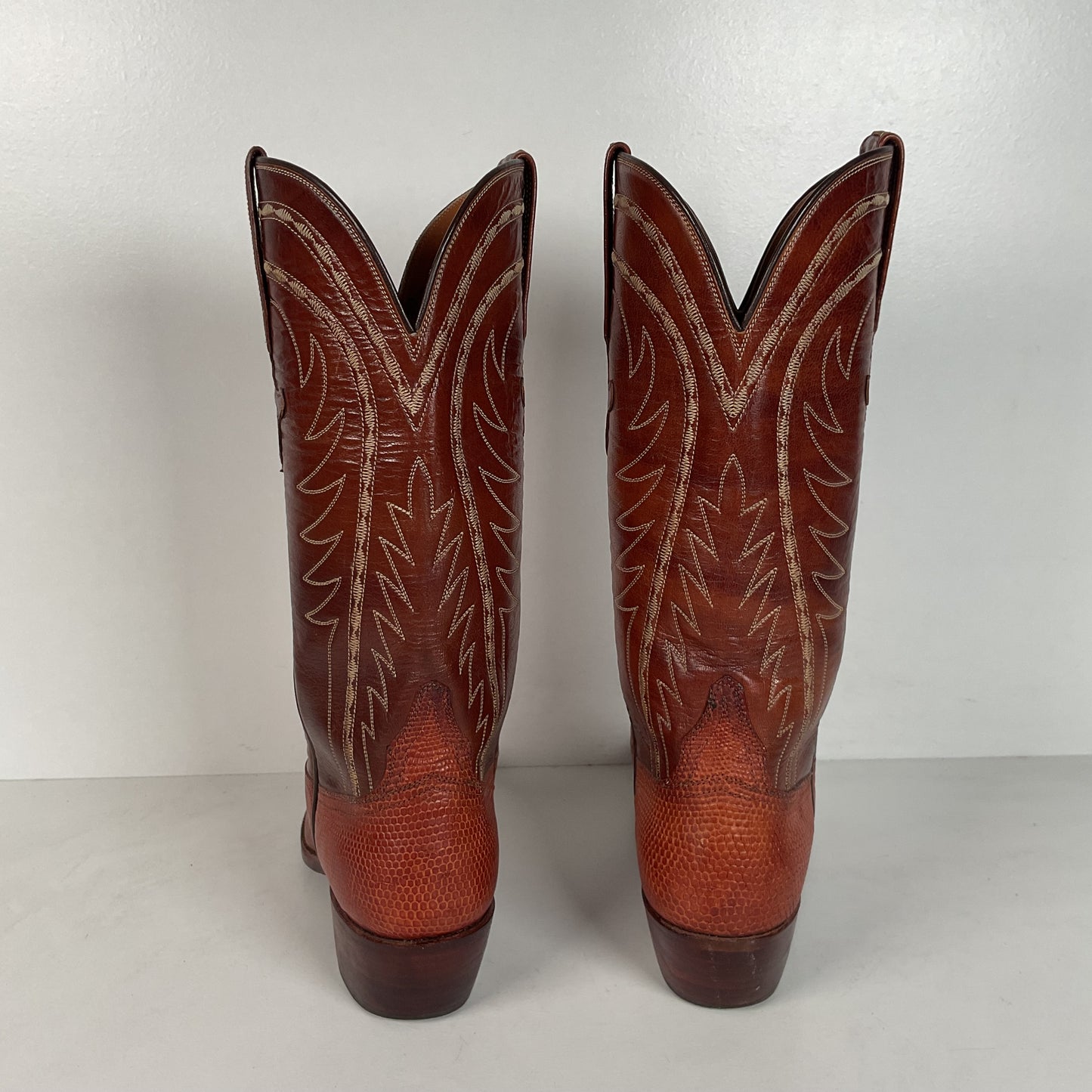 Vintage Lucchese San Antonio Cowgirl Boots | Teju Lizard | 6.5 B